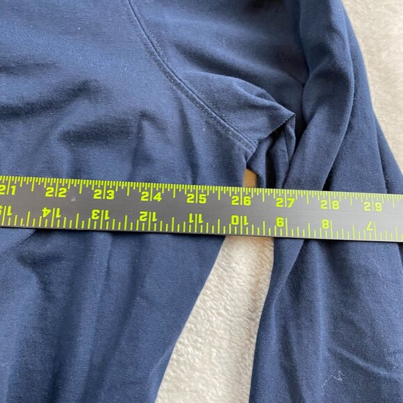 L.L. Bean Mens Shirt XXL Traditional Fit Navy 100% Cotton Turtleneck Long Sleeve - Picture 3 of 4